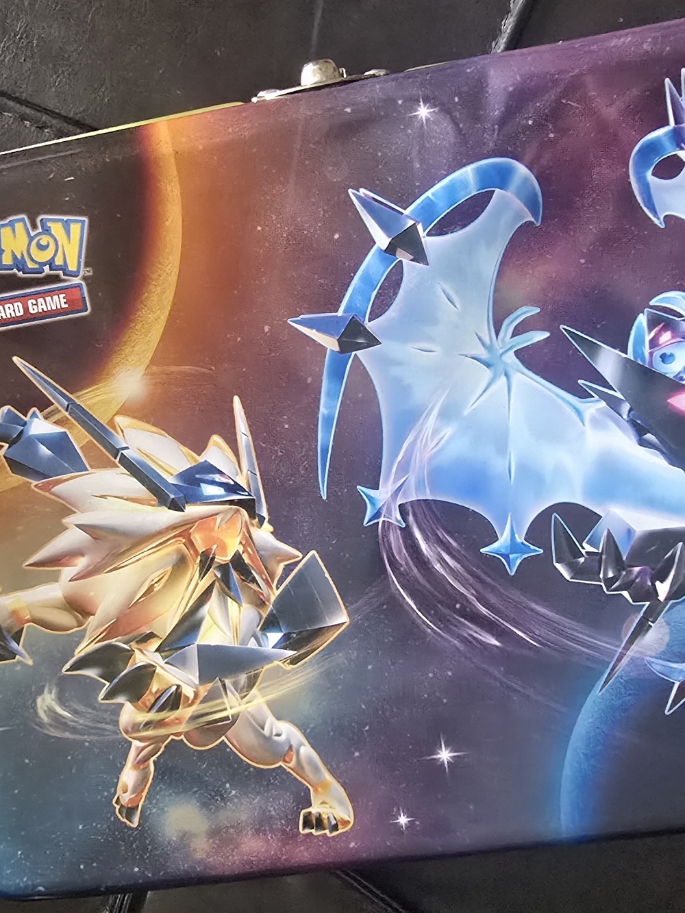 Pokemon Galaxy Art Carrying Case – Blue, Gold, Purple